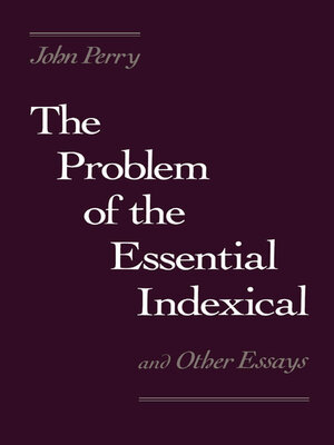cover image of The Problem of the Essential Indexical